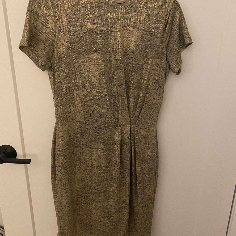 Chic Gold Mini Dress